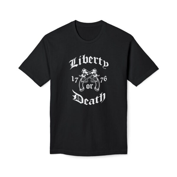 Liberty or Death  Unisex Midweight T-shirt, Made in US