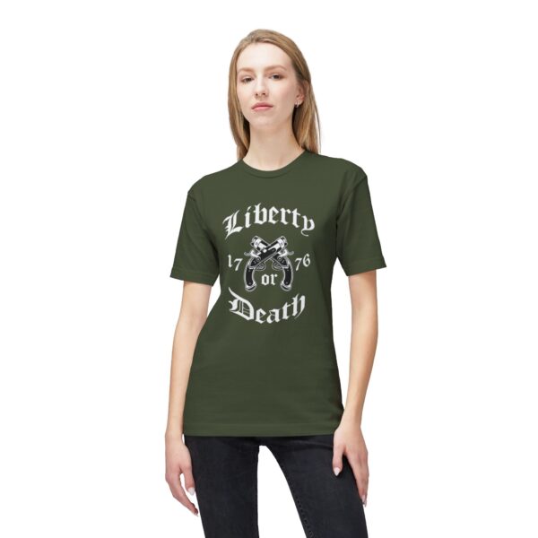 Liberty or Death  Unisex Midweight T-shirt, Made in US - Image 7